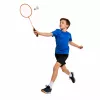 LEAN TOYS Badminton Set, 3 Rackets, Shuttlecocks, Orange Case