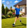 LEAN TOYS Badminton Set, 3 Rackets, Shuttlecocks, Orange Case