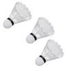 LEAN TOYS Badminton Set, 3 Rackets, Shuttlecocks, Orange Case