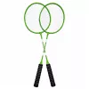 LEAN TOYS Badminton Set with 2 Rackets, 3 Shuttlecocks, and Cover, Green