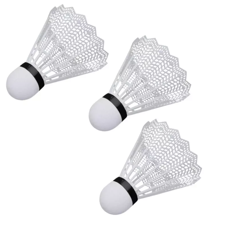 LEAN TOYS Badminton Set 2 Rackets 3 Shuttlecocks Carry Cover Black
