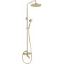 DEANTE Shower Head with Bathtub Faucet - Wall-Mounted Single-Lever Bath Mixer, Chrome, Ceramic Cartridge, Hand Shower
