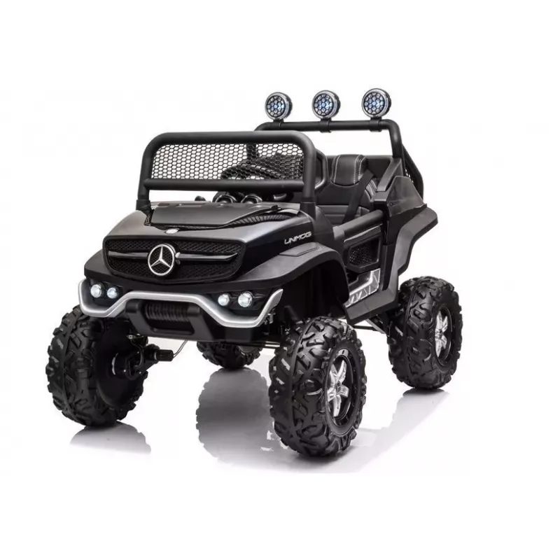 LEAN CARS Electric Ride On Mercedes Unimog S Black