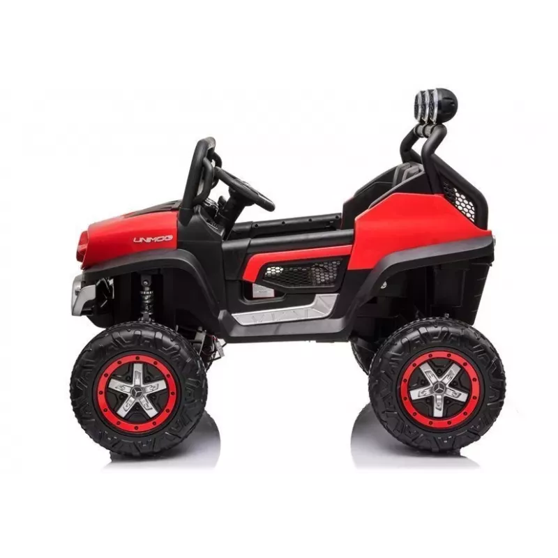 LEAN CARS Electric Ride On Mercedes Unimog S Red