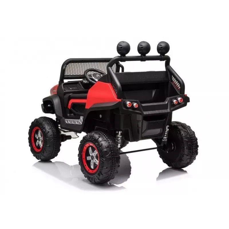 LEAN CARS Electric Ride On Mercedes Unimog S Red