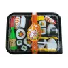 LEAN TOYS Children's Sushi Set with Cutlery - 27 Pieces Wooden Pretend Play Food