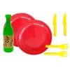 LEAN TOYS Children's Sushi Set with Cutlery - 27 Pieces Wooden Pretend Play Food