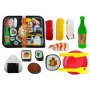 LEAN TOYS Children's Sushi Set with Cutlery - 27 Pieces Wooden Pretend Play Food