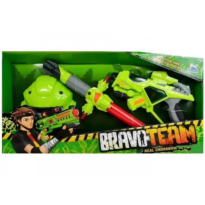 LEAN TOYS Space Weapons Laser Pistol Light Saber Mask Green
