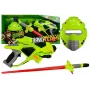 LEAN TOYS Space Weapons Laser Pistol Light Saber Mask Green