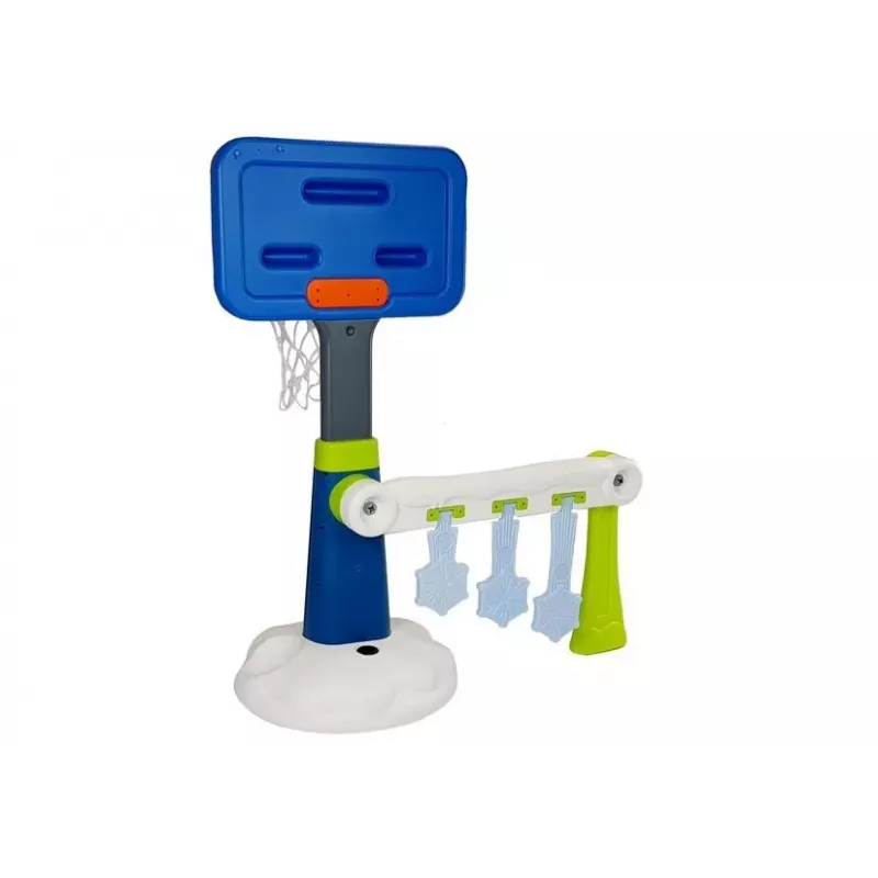 LEAN TOYS Children's Basketball Set Points Game - Electronic Scoreboard, Adjustable Height