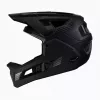 LEATT MTB Enduro 4.0 V23 Bicycle Helmet with Removable Chin Bar, Size L, Black