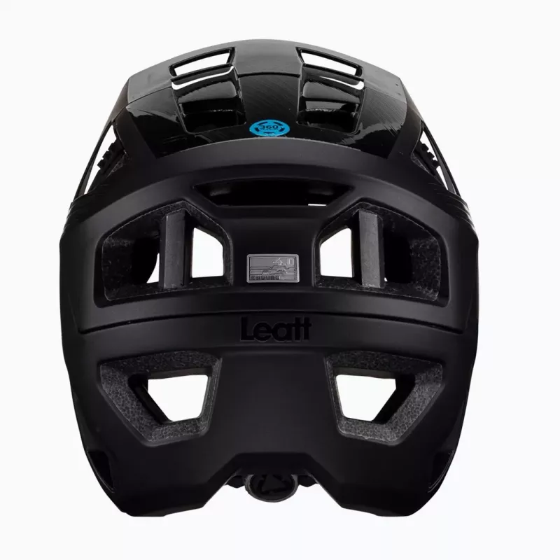LEATT MTB Enduro 4.0 V23 Bicycle Helmet with Removable Chin Bar, Size L, Black