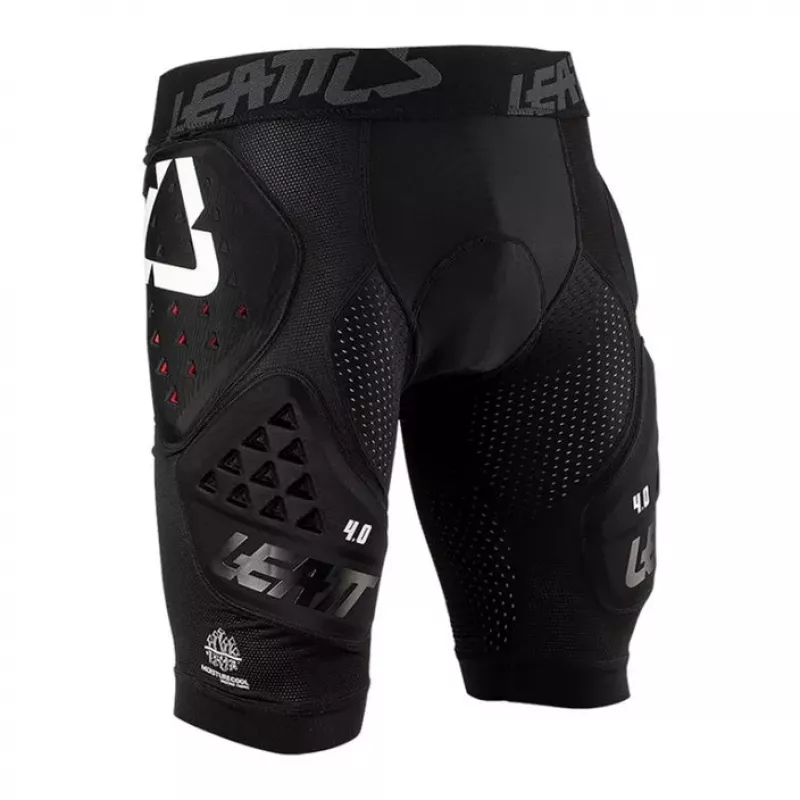 LEATT Impact Shorts 3DF 4.0 Protective Shorts, Size L, Black