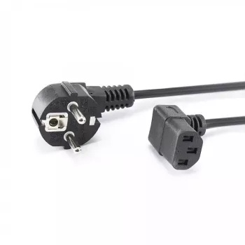 SBOX PC Power Cable Schuko to IEC C13 2m Black