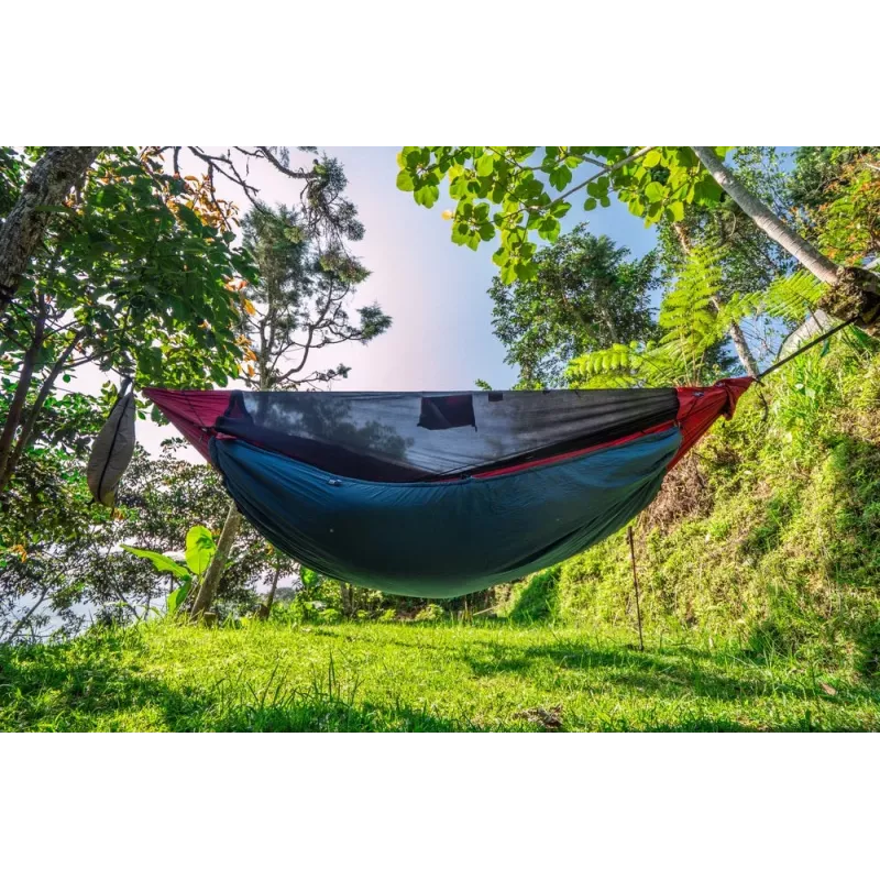 Ticket To The Moon PRO HAMMOCK Hanging Hammock 1 Person Nylon Dark Green