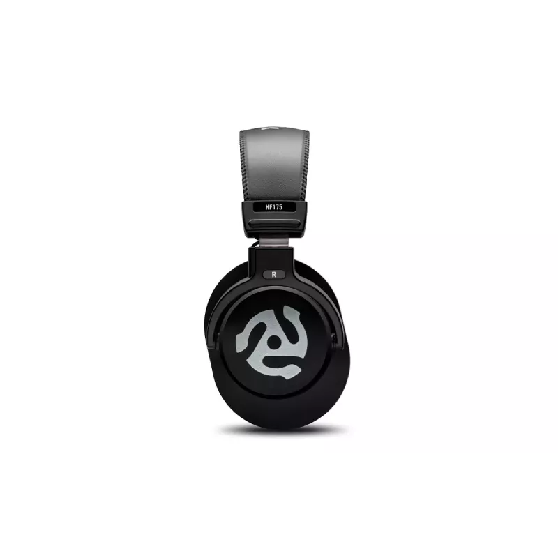Numark HF175 DJ Headphones - Over-Ear Closed-Back Monitoring Headset with 40mm Neodymium Drivers, Coiled Cable, 3.5mm Jack & 6.35mm Adapter
