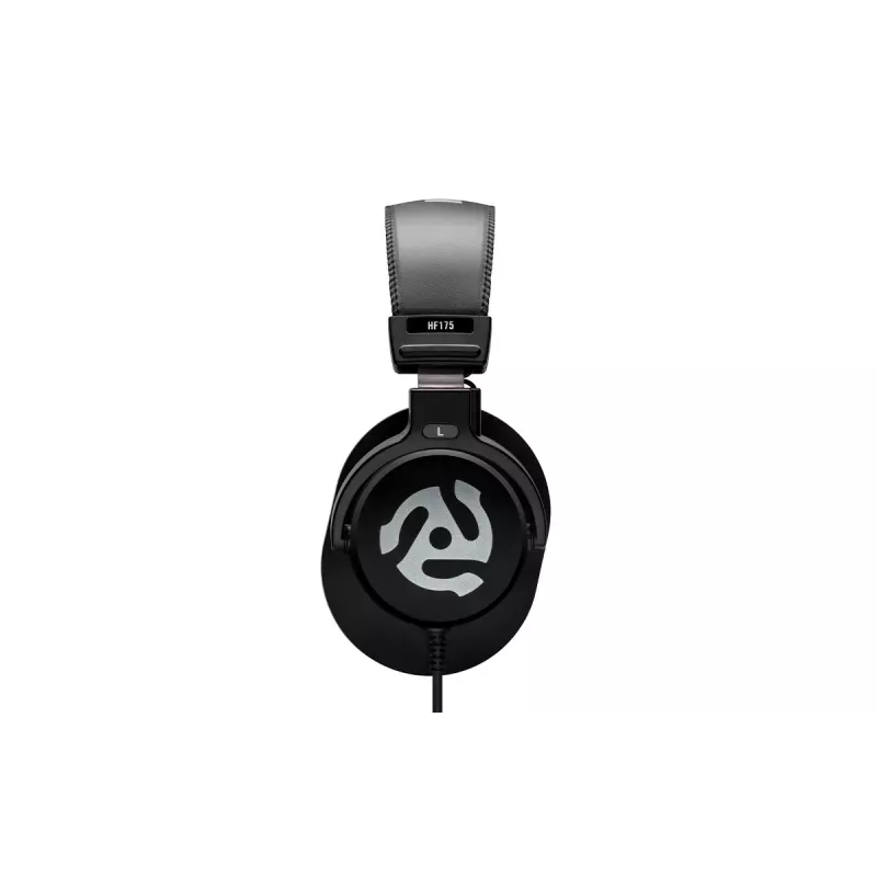 Numark HF175 DJ Headphones - Over-Ear Closed-Back Monitoring Headset with 40mm Neodymium Drivers, Coiled Cable, 3.5mm Jack & 6.35mm Adapter