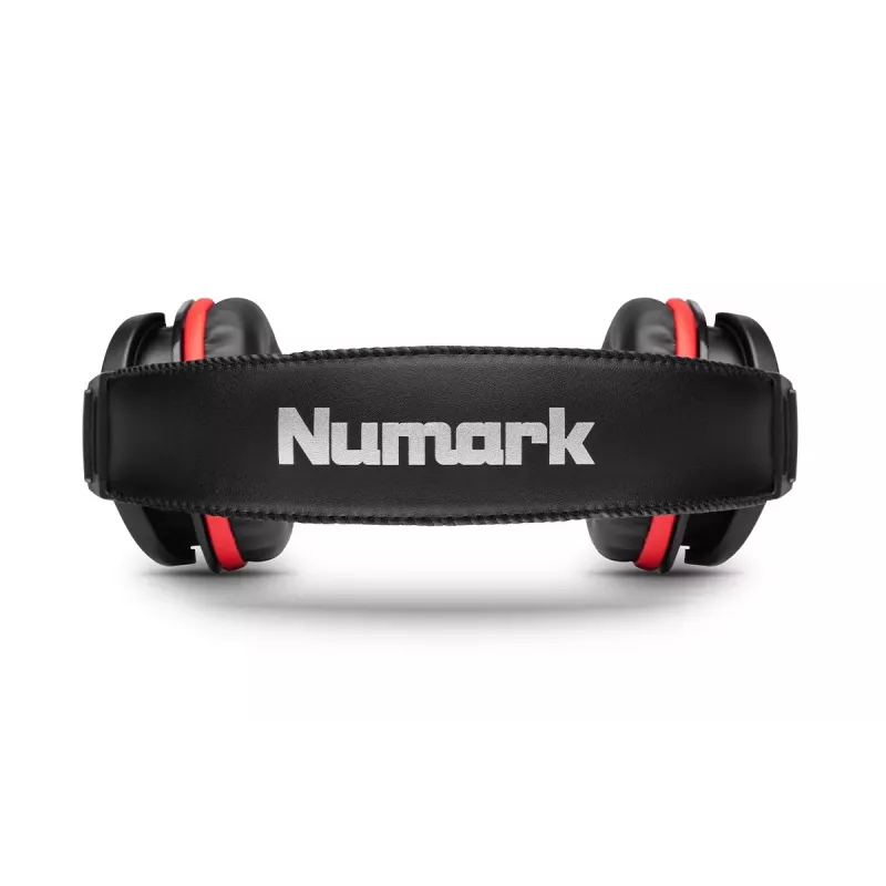 Numark HF175 DJ Headphones - Over-Ear Closed-Back Monitoring Headset with 40mm Neodymium Drivers, Coiled Cable, 3.5mm Jack & 6.35mm Adapter