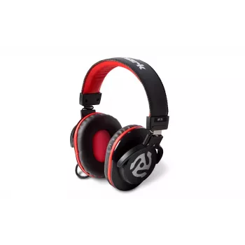 Numark HF175 DJ Headphones - Over-Ear Closed-Back Monitoring Headset with 40mm Neodymium Drivers, Coiled Cable, 3.5mm Jack & 6.35mm Adapter