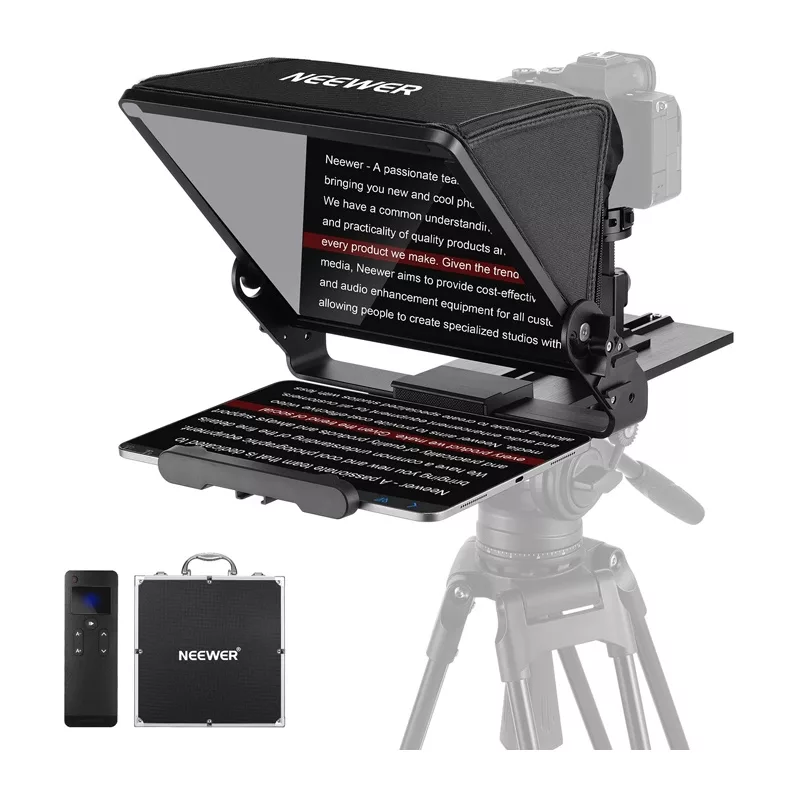 NEEWER X12 II Tablet Tripod Mount - CNC Aluminum, 7.9 inch-12.9 inch Tablet Clamp, Arca-Swiss Plate, Cold Shoe, 360° Rotation, Black