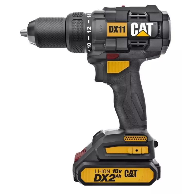 CATERPILLAR Cordless Drill Driver DX11 18V 2x2.0Ah Li-Ion
