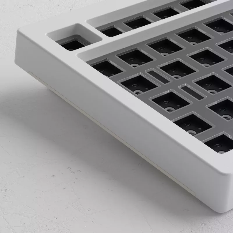 AKKO DIY Barebone Keyboard Kit 75% White Tri-Mode Hot-Swappable