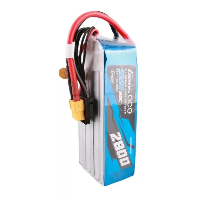 Gens ace G-Tech 2800mAh 22.2V 60C 6S1P LiPo Battery Pack with XT60 Plug