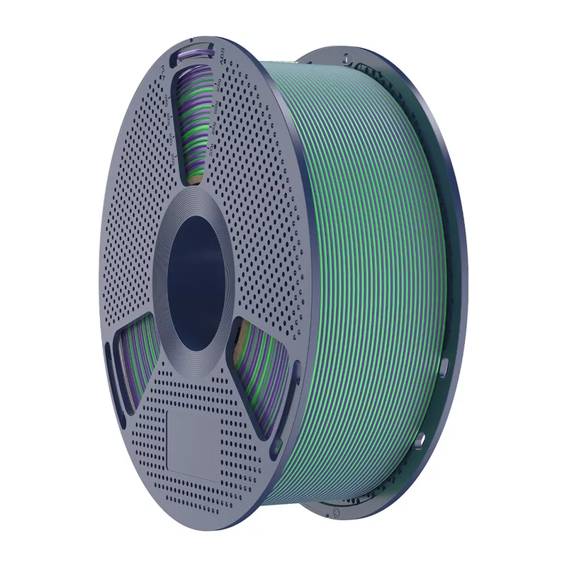 SUNLU PLA+ Silk Dual Color Filament 1.75 mm Green & Purple 1 kg