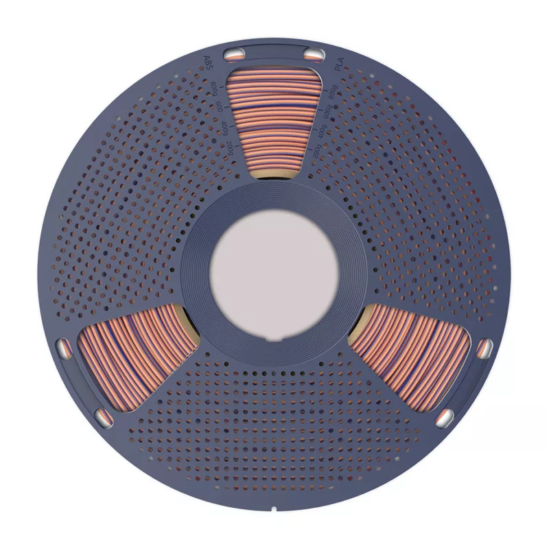 SUNLU PLA+ Silk Tri-Color Filament 1.75mm Orange Blue Green 1kg