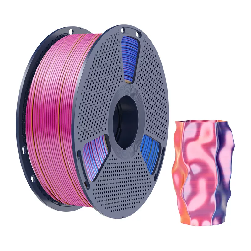 SUNLU PLA+ Silk Tri-Color Filament 1.75 mm 1 kg Red Yellow Blue