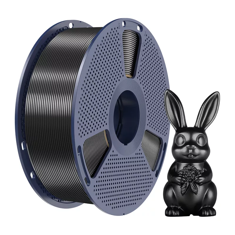 SUNLU PLA+ Silk Filament 1.75 mm Black 1 kg