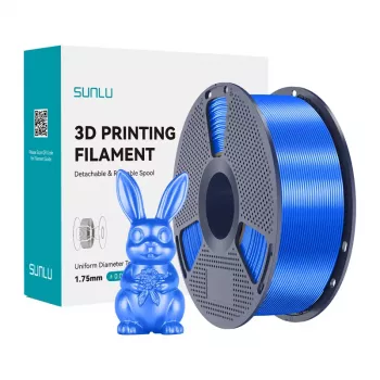 SUNLU PLA+ Silk Filament 1.75 mm Blue 1 kg