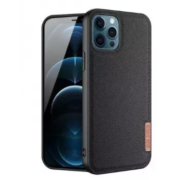 Dux Ducis Fino Case for Apple iPhone 12 Pro Max, Nylon Material, Black