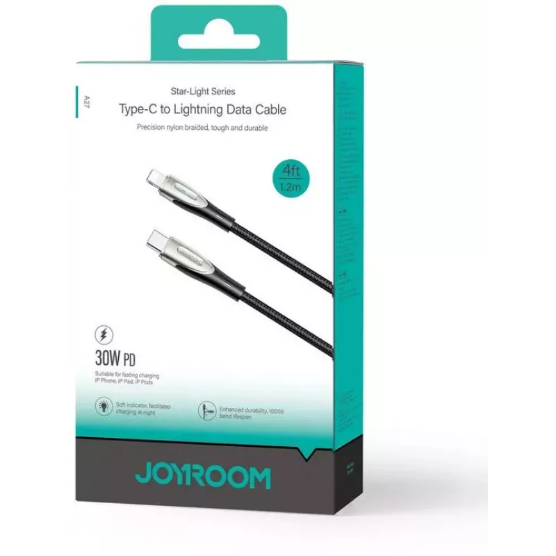 Joyroom Star-Light Series SA27-CL3 USB-C to Lightning Cable 30W 1.2m Black