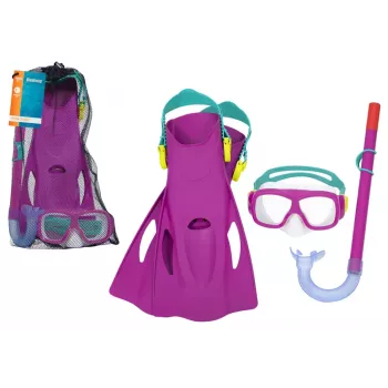 Bestway Diving Set Mask, Snorkel, Fins Pink 25019
