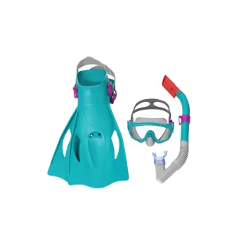 Bestway Diving Set Mask, Snorkel, Fins Blue 25020