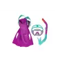 Bestway 25046 Junior Snorkeling Set Pink Mask, Fins, Snorkel for Children 3-6 Years