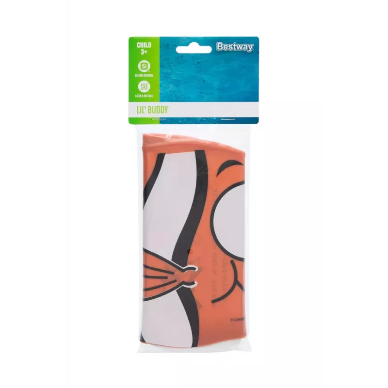 Bestway Hydro-Swim Silicone Swimming Cap Orange Fish for Children