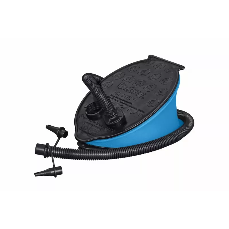 Bestway Foot Pump 23cm x 15cm 62023 - Manual Inflator/Deflator with 3 Nozzles
