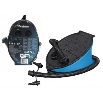 Bestway Foot Pump 23cm x 15cm 62023 - Manual Inflator/Deflator with 3 Nozzles