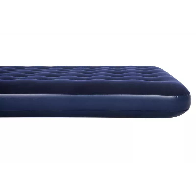 Bestway Air Mattress 191 x 137 x 22 cm Double Flocked Top Coil Beam Blue/Grey 67002