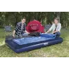 Bestway Air Mattress 191 x 137 x 22 cm Double Flocked Top Coil Beam Blue/Grey 67002