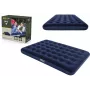 Bestway Air Mattress 191 x 137 x 22 cm Double Flocked Top Coil Beam Blue/Grey 67002