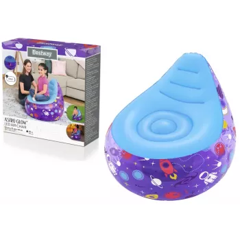 Bestway Kosmos LED Inflatable Chair 72 x 72 x 64 cm Purple