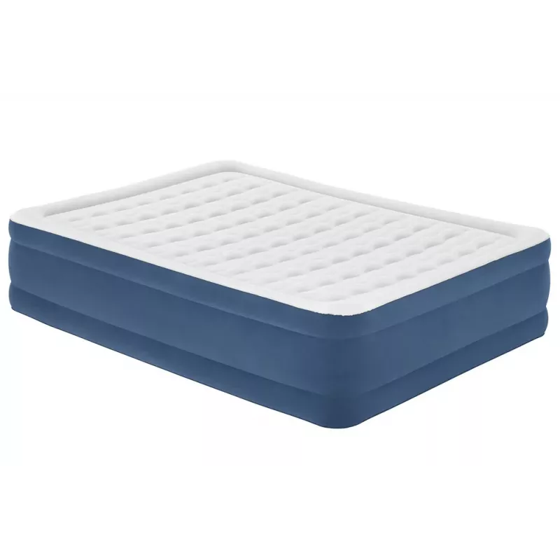 Bestway 67624 Inflatable Mattress 203 x 152 x 46 cm Queen Size with Built-in AC Pump