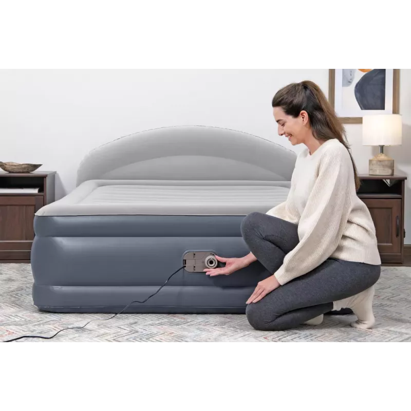 Bestway 671BD Inflatable Mattress Single Dark Blue/Grey