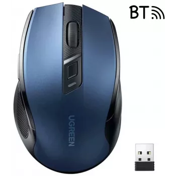 Ugreen MU006 Wireless Optical Mouse 2.4GHz / Bluetooth 5.0 4000 DPI - Blue