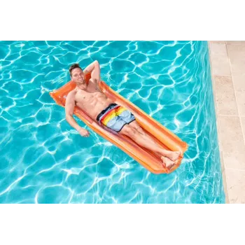 Bestway 44013 Inflatable Air Mattress for Swimming, Orange, 183 x 76 cm