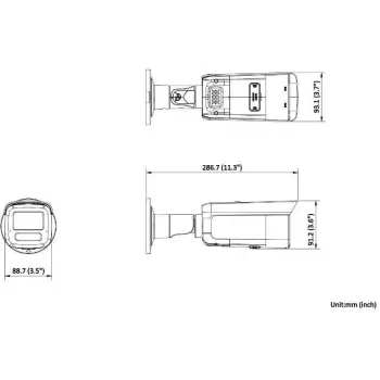 Hikvision DS-2CD2T86G2H-IS2U/SL(2.8mm) 8MP Bullet IP Camera with AcuSense, Strobe Light and Audio Alarm